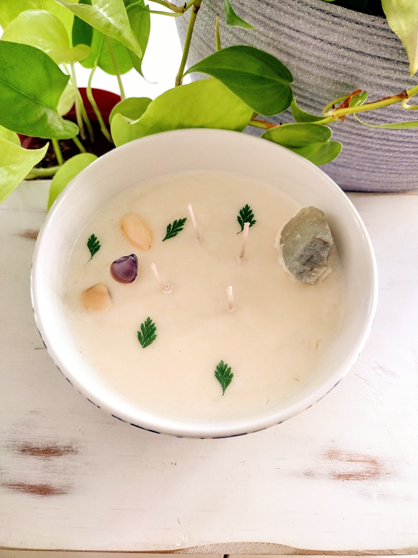 Mediterranean Ceramic Blue Bowl - Cuban Cigar