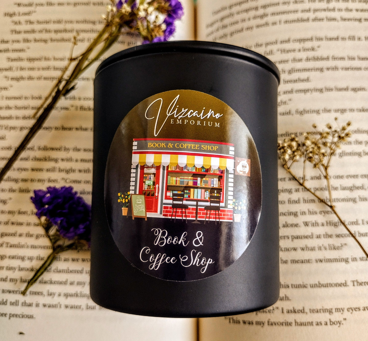 Book & Coffee Shop - Candle