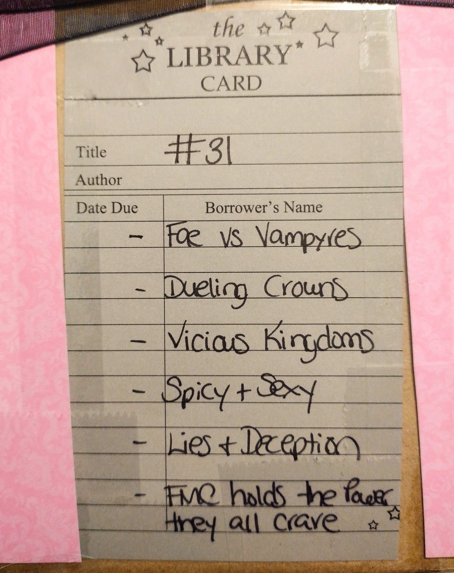 Book #31-Dark Fantasy- Spicy